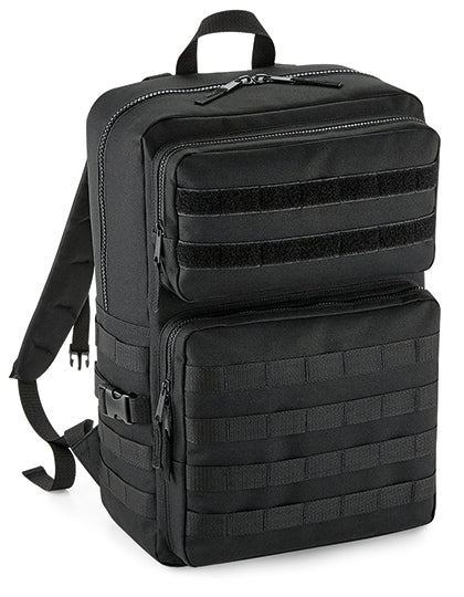 MOLLE Tactical 25L Backpack in Black, Größe 30 x 45 x 22 cm