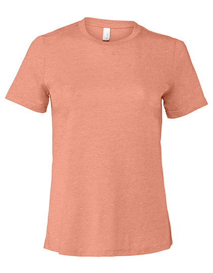 Women´s Relaxed CVC Short Sleeve Tee in Heather Sunset, Größe XL