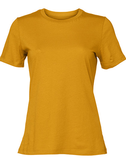 Women´s Relaxed Jersey Short Sleeve Tee in Mustard, Größe XL