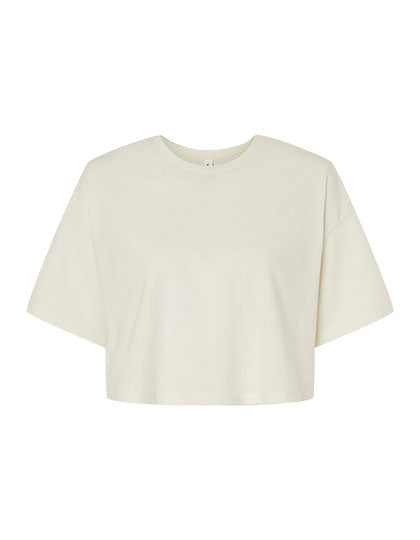 Women´s Jersey Crop Tee in Vintage White, Größe XL