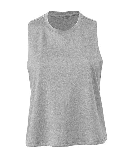 Women´s Racerback Cropped Tank in Athletic Heather, Größe XL