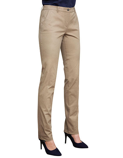 Ladies´ Business Casual Collection Houston Chino in Beige, Größe 24R(52)/29