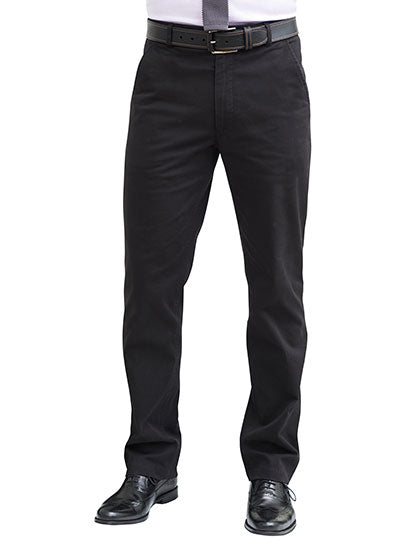 Business Casual Denver Men´s Classic Fit Chino in Black, Größe 34R(48/50)/32