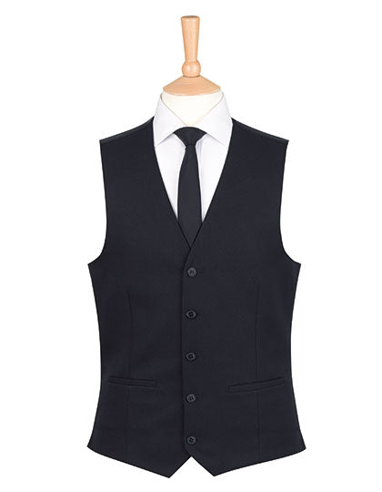 One Collection Mercury Waistcoat in Black, Größe XL