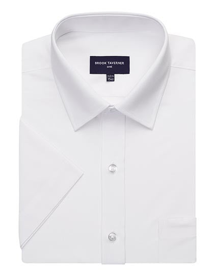Vesta Short Sleeve Shirt in White, Größe 22 (55)