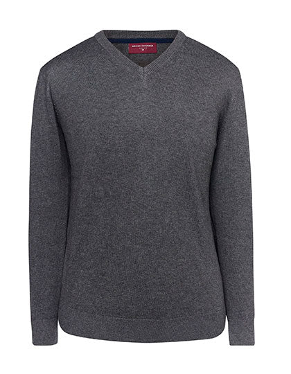 Men´s V-Neck Jumper Boston in Charcoal, Größe 3XL