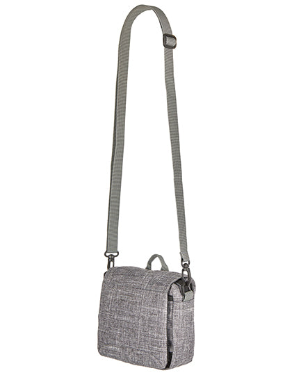 Small Messenger Bag - Philadelphia in Grey Melange, Größe 18 x 16 x 5 cm