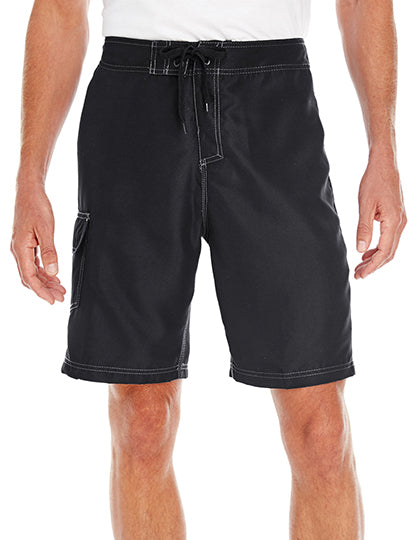 Solid Board Short in Black, Größe 40