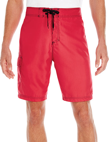 Solid Board Short in Red, Größe 40