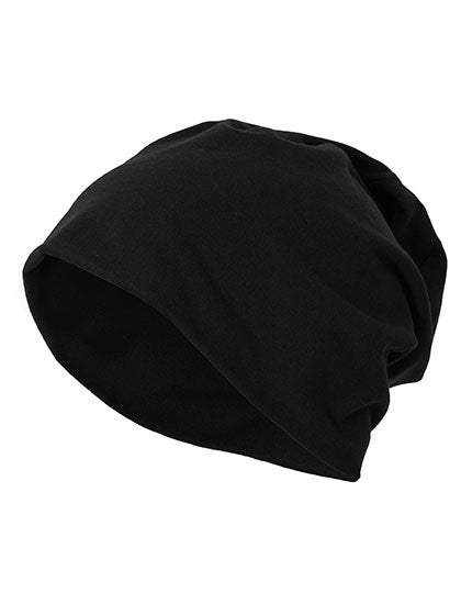 Jersey Beanie in Black, Größe One Size