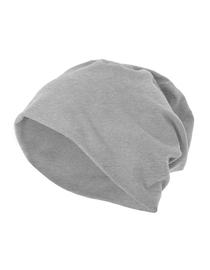 Jersey Beanie in Heather Grey, Größe One Size
