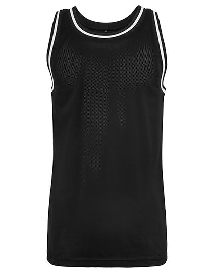 Mesh Tanktop in Black, Größe 5XL