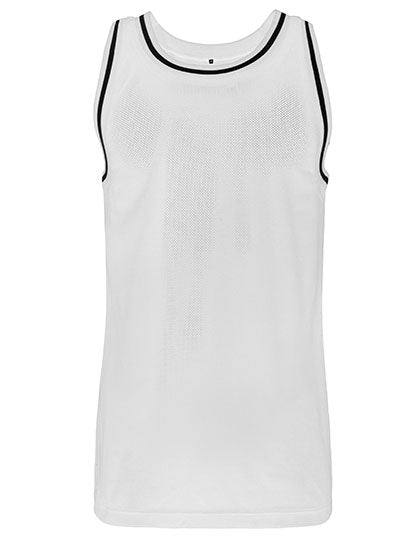 Mesh Tanktop in White, Größe 5XL