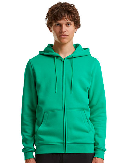 Heavy Zip Hoody in Grass Green, Größe 5XL