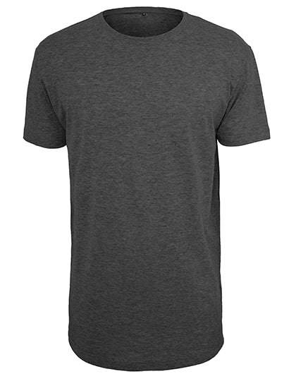 Shaped Long Tee in Charcoal (Heather), Größe 5XL