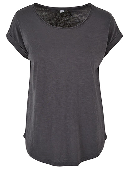 Ladies´ Long Slub Tee in Dark Shadow, Größe 5XL