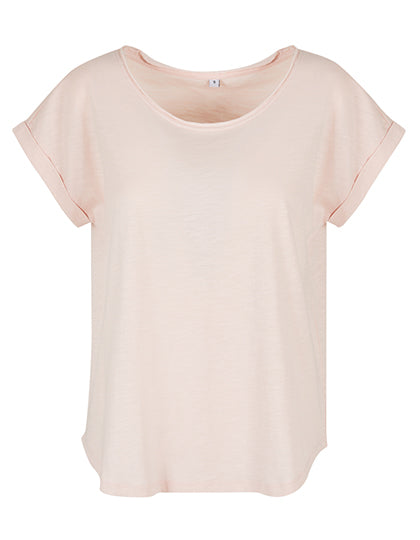 Ladies´ Long Slub Tee in Pink, Größe 5XL