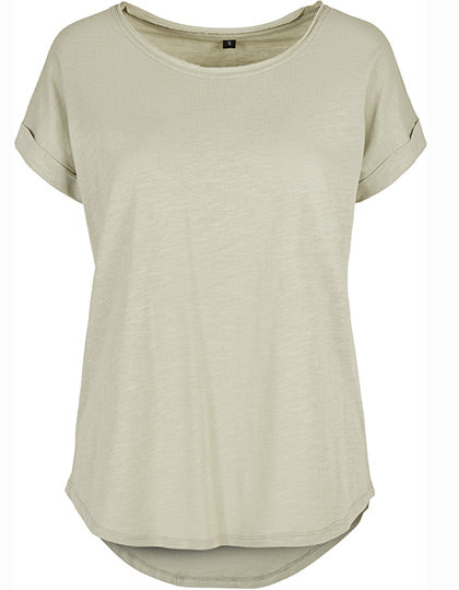 Ladies´ Long Slub Tee in Soft Salvia, Größe 5XL