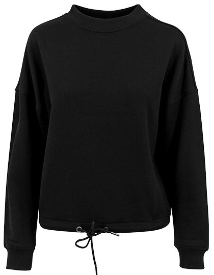 Ladies´ Oversize Crewneck in Black, Größe XL