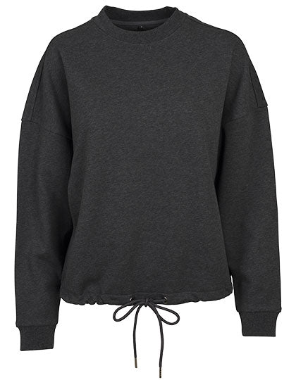 Ladies´ Oversize Crewneck in Charcoal (Heather), Größe XL