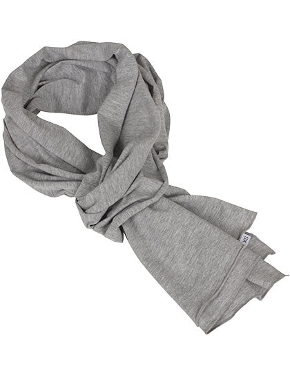 Jersey Scarf in Heather Grey, Größe One Size