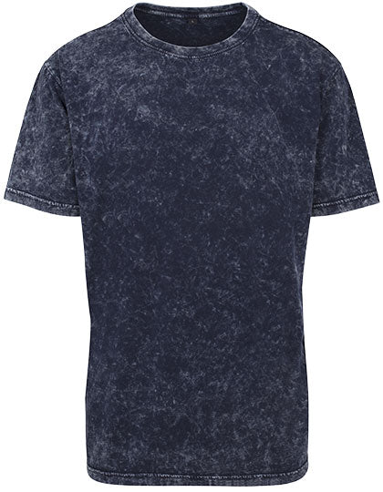 Acid Washed Tee in Indigo White, Größe 5XL