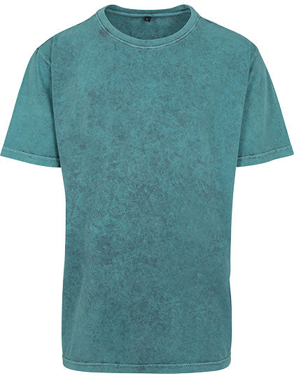 Acid Washed Tee in Teal Black, Größe 5XL
