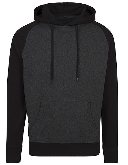 Raglan Hoody in Charcoal (Heather), Größe XXL