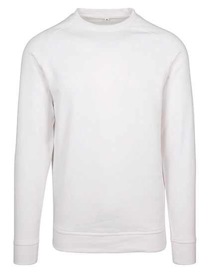 Raglan Sweat Crewneck in White, Größe 5XL