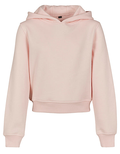 Girls Cropped Sweat Hoody in Pink, Größe 158/164