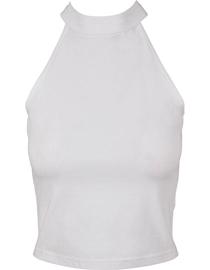 Ladies´ Turtleneck Short Top in White, Größe 5XL
