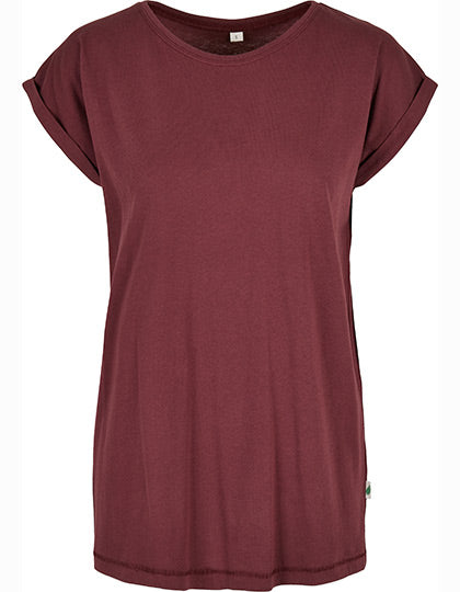 Ladies´ Organic Extended Shoulder Tee in Cherry, Größe 5XL