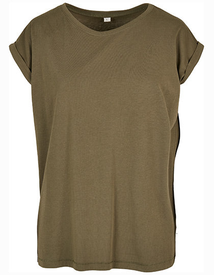 Ladies´ Organic Extended Shoulder Tee in Olive, Größe 5XL