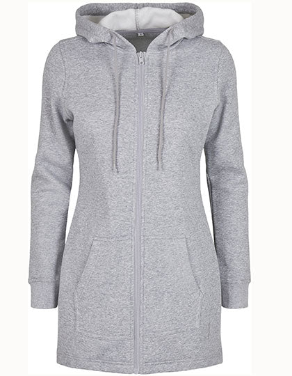 Ladies´ Sweat Parka in Heather Grey, Größe 5XL