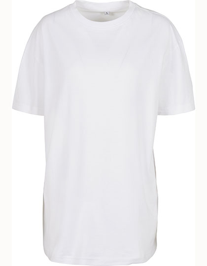 Ladies´ Oversized Boyfriend Tee in White, Größe 5XL