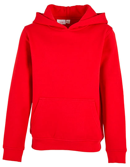 Kids´ Organic Basic Hoody in City Red, Größe 158/164