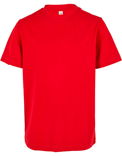 Kids´ Organic Basic Tee in City Red, Größe 158/164