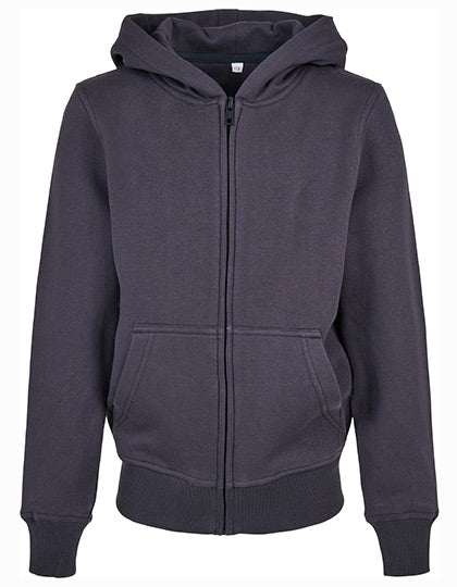 Kids´ Organic Basic Zip Hoody in Navy, Größe 158/164