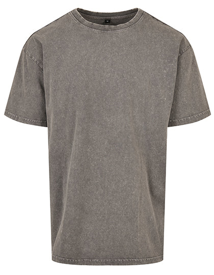 Acid Washed Heavy Oversize Tee in Asphalt, Größe 5XL