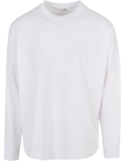 Oversized Cut On Sleeve Longsleeve in White, Größe 5XL