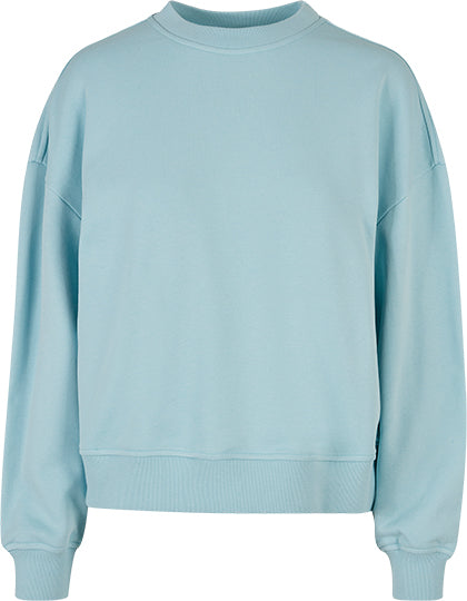 Ladies Oversized Crewneck Sweatshirt in Ocean Blue, Größe 5XL