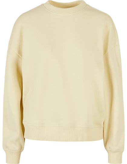 Ladies Oversized Crewneck Sweatshirt in Soft Yellow, Größe 5XL