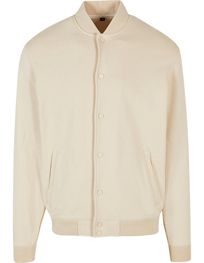 Men´s Heavy Tonal College Jacket in Sand, Größe 5XL