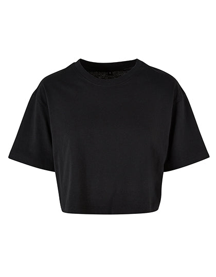 Ladies Short Oversized Tee in Black, Größe 5XL