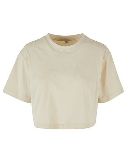 Ladies Short Oversized Tee in Sand, Größe 5XL