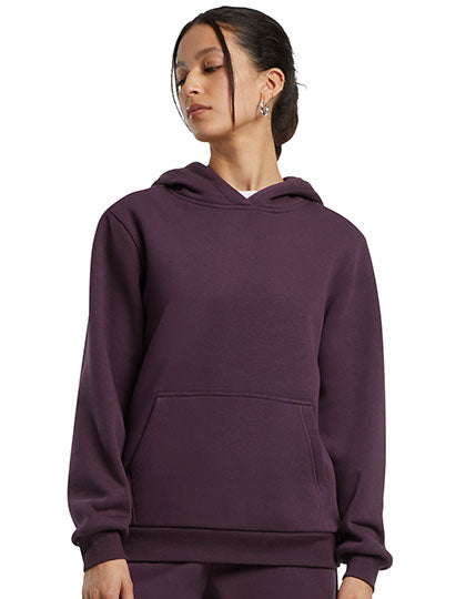 Ladies Fluffy Hoody in Plum Purple, Größe 5XL