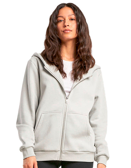 Ladies Fluffy Zip Hoody