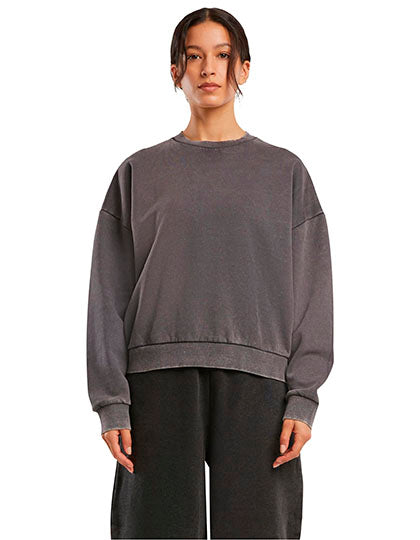 Ladies Vintage Heavy Crewneck in Magnet, Größe 5XL