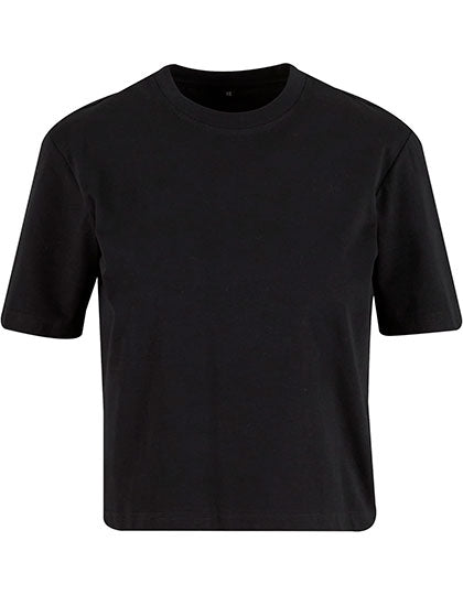 Sorona® Ladies Regular Boxy Tee in Black, Größe 5XL