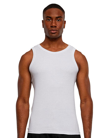 Men´s Tanktop in White, Größe 5XL
